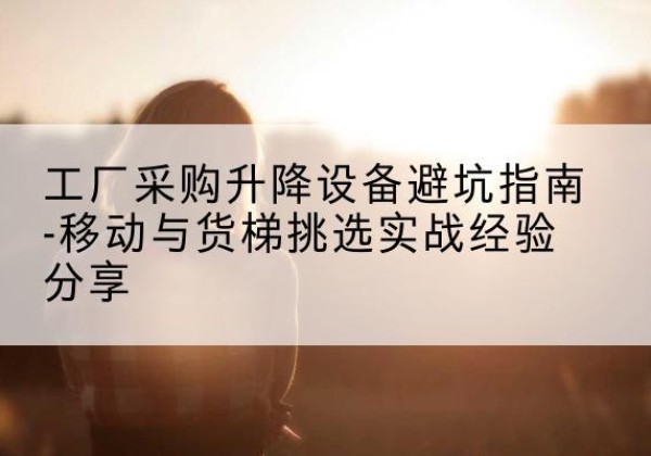 岚山移动式升降机怎么选-工厂采购升降设备避坑指南-移动与货梯挑选实战经验分享